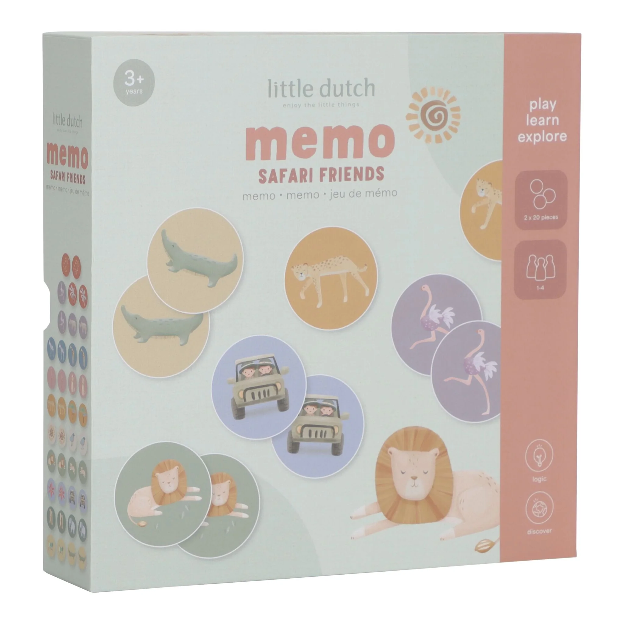 Igra memorije - Safari Friends, Little Dutch